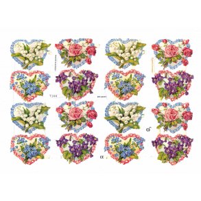 Glansbilleder 7166 med glimmer