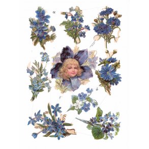 Glansbilleder 7101 med glimmer