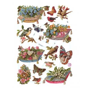 Glansbilleder 7241 med glimmer