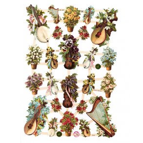 Glansbilleder 7319 med glimmer