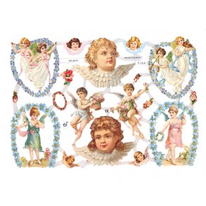 Glansbilleder 7164 med glimmer