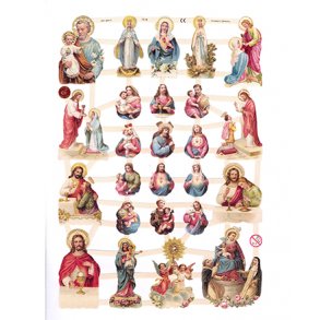 Glansbilleder 7318 med glimmer