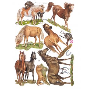 Glansbilleder 7199 med glimmer