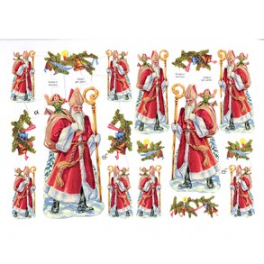 Glansbilleder 7208 med glimmer