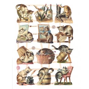 Glansbilleder 7388 med glimmer