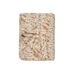 Quilt creme m/coral sand og gul paisley