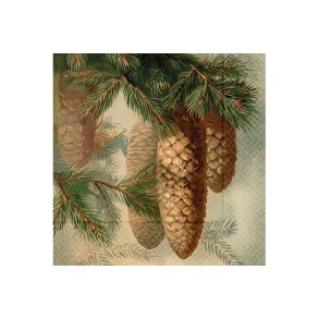 Frokostservietter - Grankogler (20stk.)