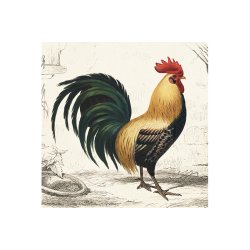 Frokostservietter - Hane (20stk.)