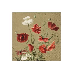 Frokostservietter - Valmue (20stk.)