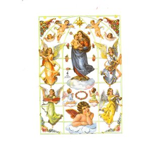 Glansbilleder 7024 med glimmer