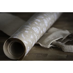 gavepapir med hvide blomster