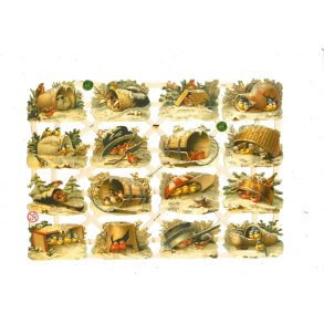 Glansbilleder 7341 med glimmer