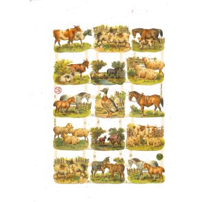 Glansbilleder 7295 med glimmer