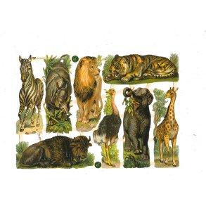 Glansbilleder 7386 med glimmer