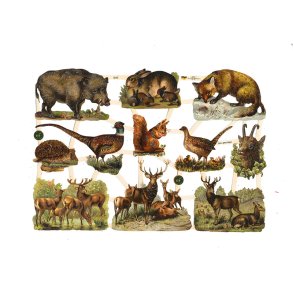 Glansbilleder 7376 med glimmer