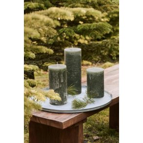 Rustiklys mosgrn 20 cm. hj