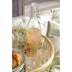 Drikkeglas med blomster