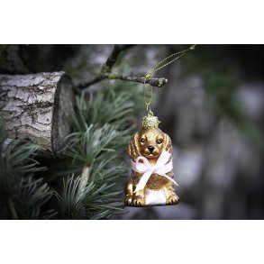 Juleoph�ng blond labradoodle H7cm