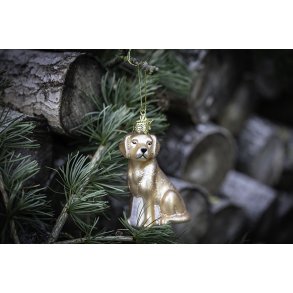 Juleoph�ng blond labrador H9cm