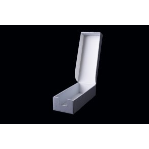 Musikkassette boks m. fast lg (1 rkke)