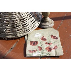 Frokostservietter - Valmue (20stk.)