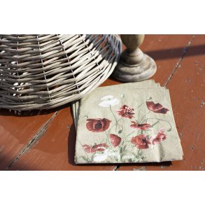 Frokostservietter - Valmue (20stk.)