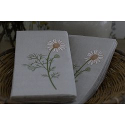 Serviet Flora kamilleblomst 16 stk pr pakke