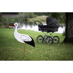 Stork 50 cm. Med aftagelige ben.