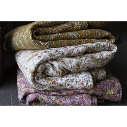 Quilt faded rose m/blomster